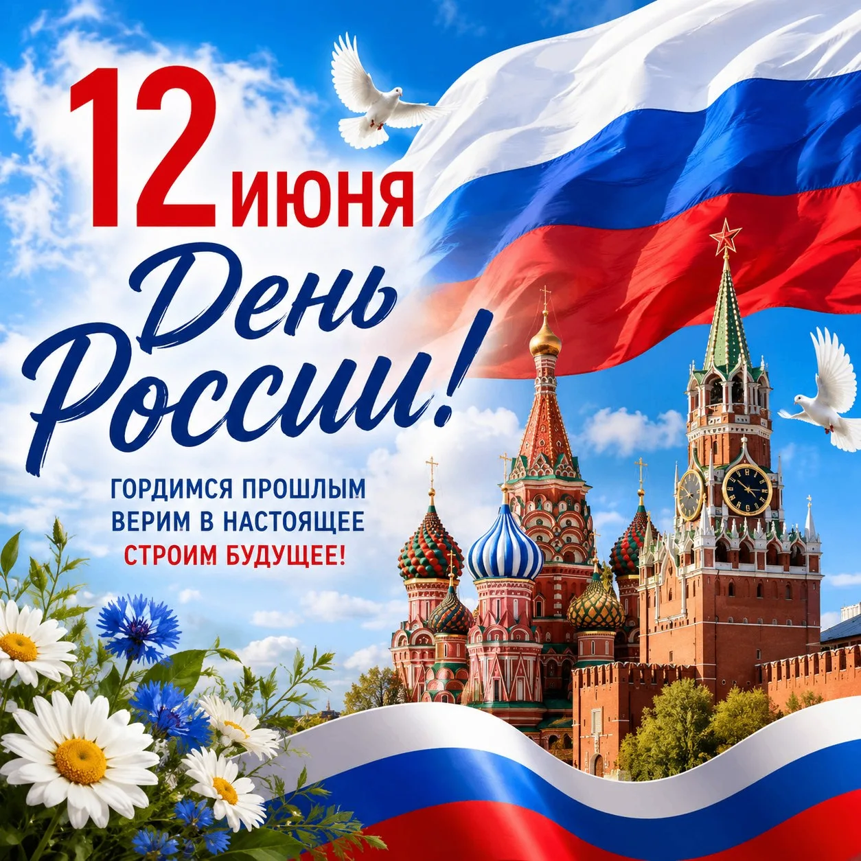 Дорогие друзья!

Поздравляем вас с Днем России! 
Этот день символизирует единство, гордость и силу н