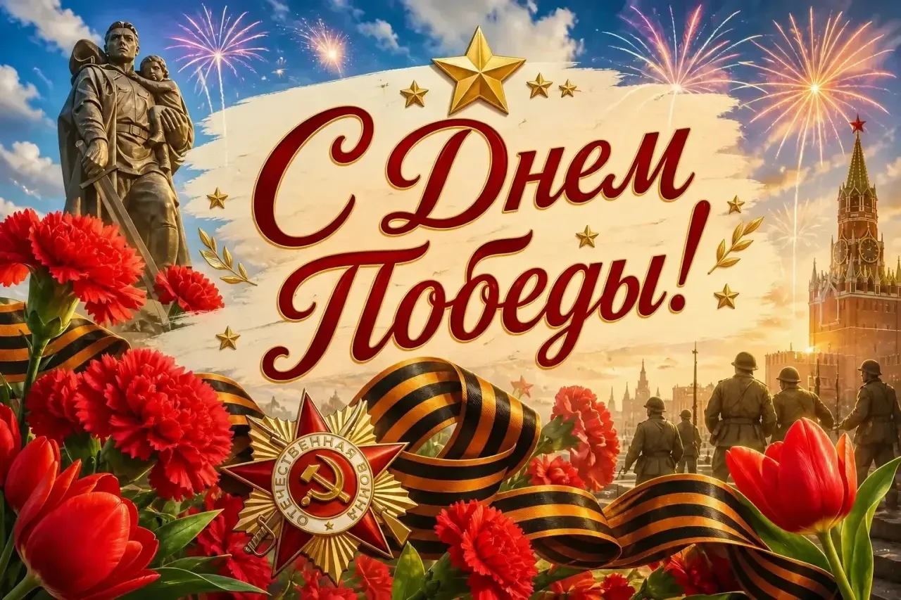 9 Мая – священный день, когда мы с гордостью и благодарностью вспоминаем подвиг советских солдат, во
