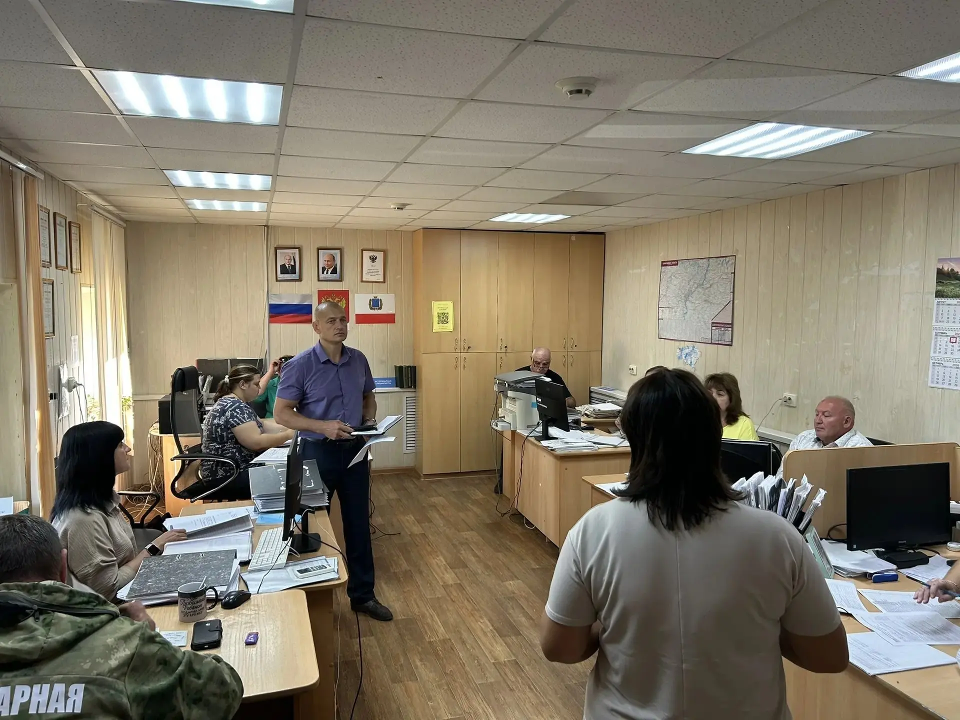 На очередном ежемесячном совещании в ОГУ «Вольская районная станция по борьбе с болезня...