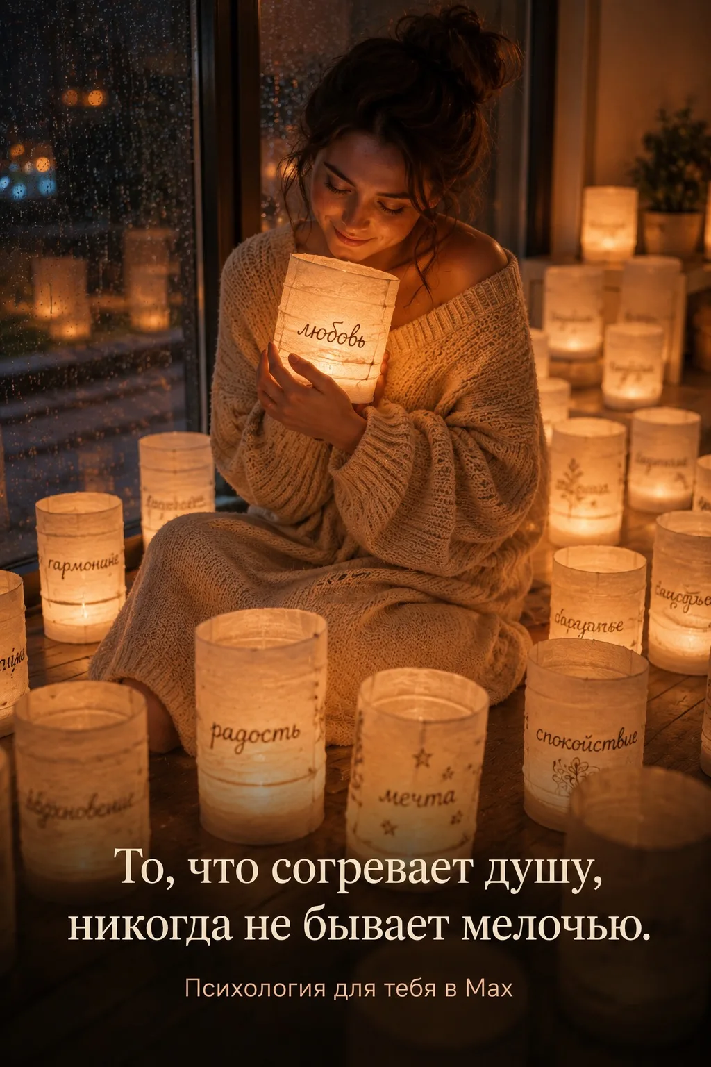 ✨ То, что согревает душу, никогда не бывает мелочью.

Мы часто откладываем счастье на потом.

Когда 