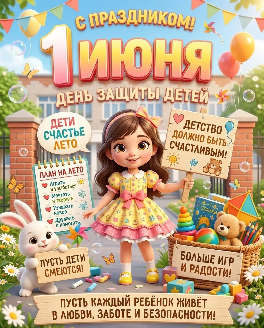 С Днём защиты детей❤️