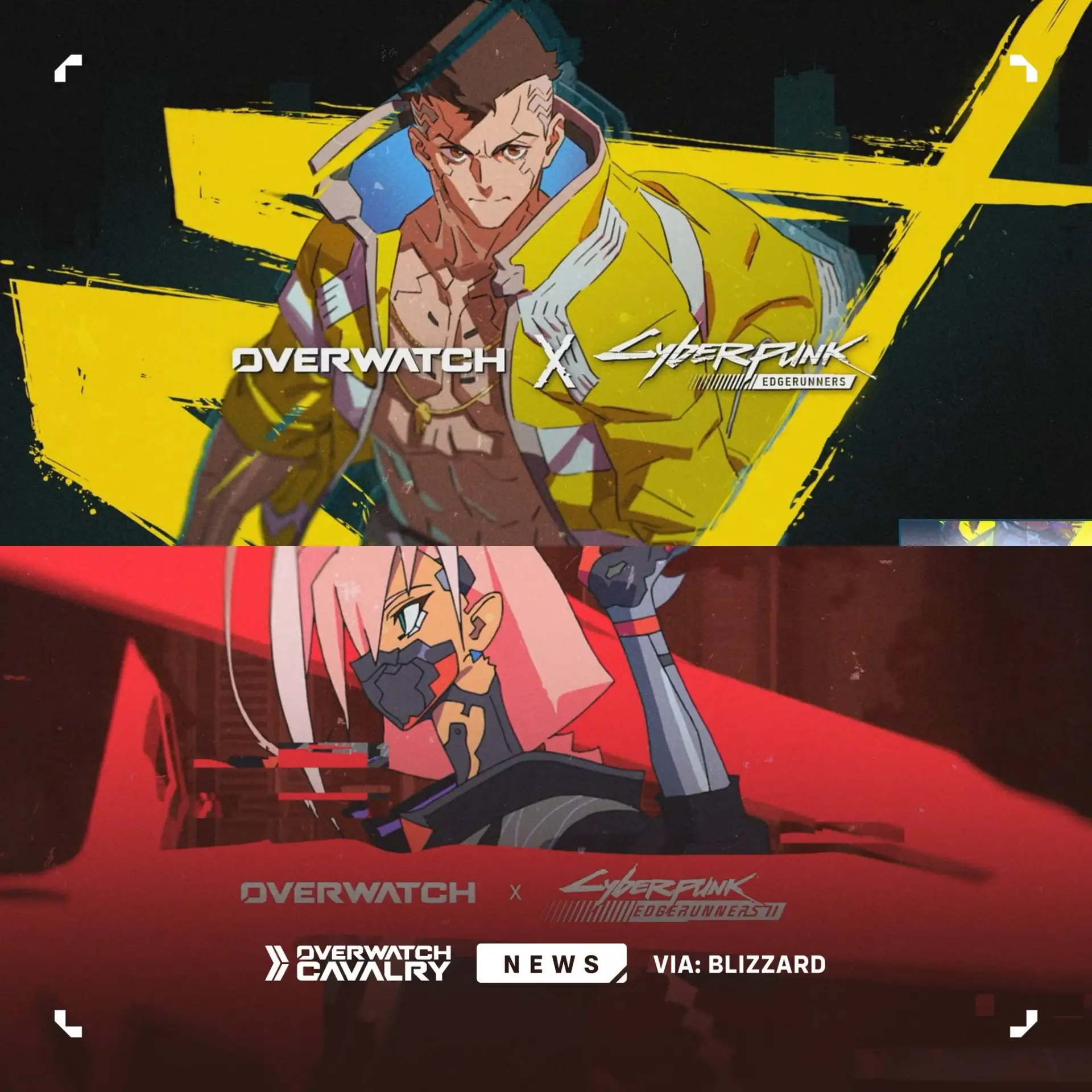 🤑 Overwatch получит коллаб с аниме Cyberpunk: Edgerunners