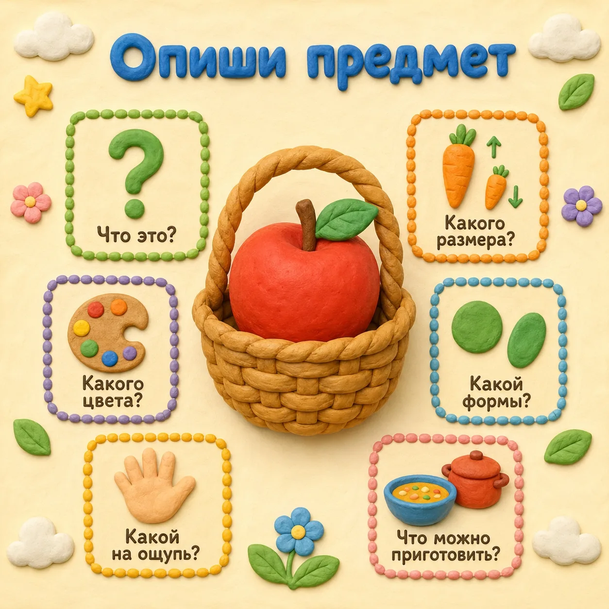 Опишите предмет вместе с ребёнком 🧩