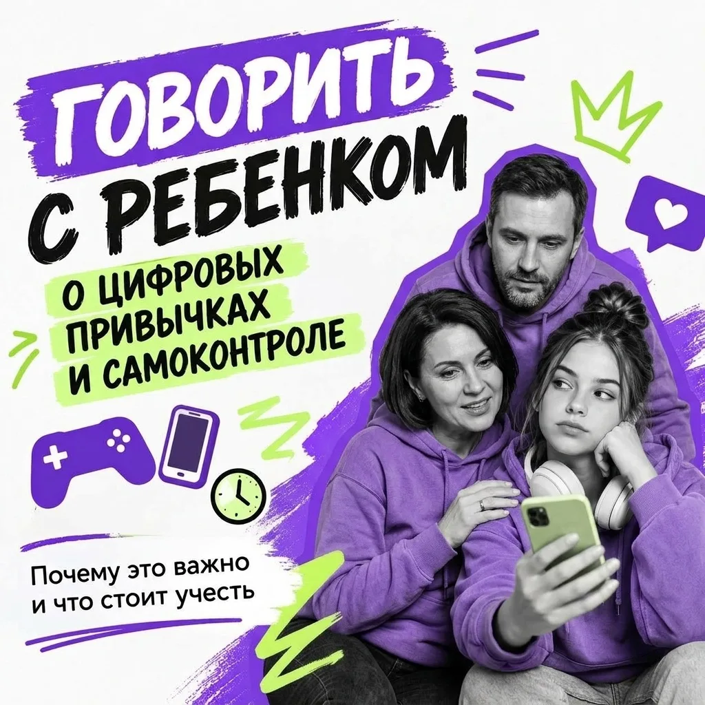 Шаг за шагом: как говорить с ребенком о цифровых привычках и самоконтроле