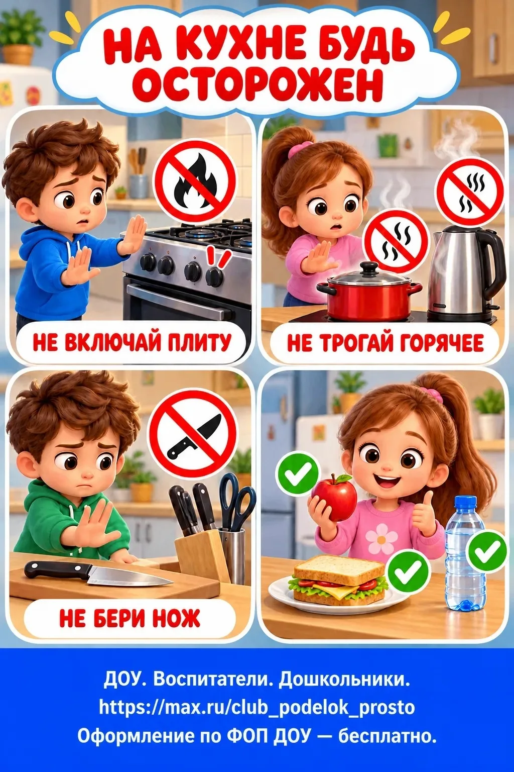 Правила безопасности для детей в опасных ситуациях!