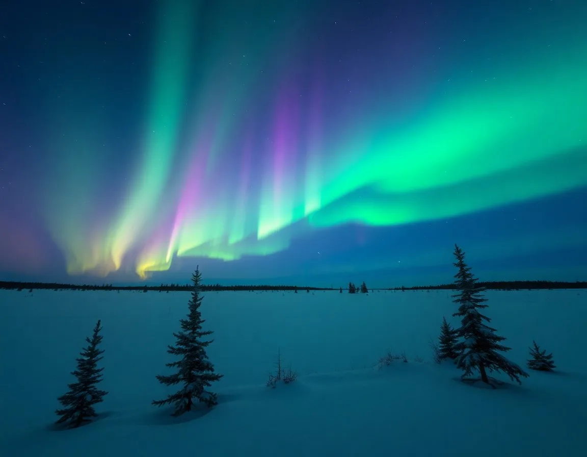 🌌 Северное сияние можно увидеть и в России — причём часто
