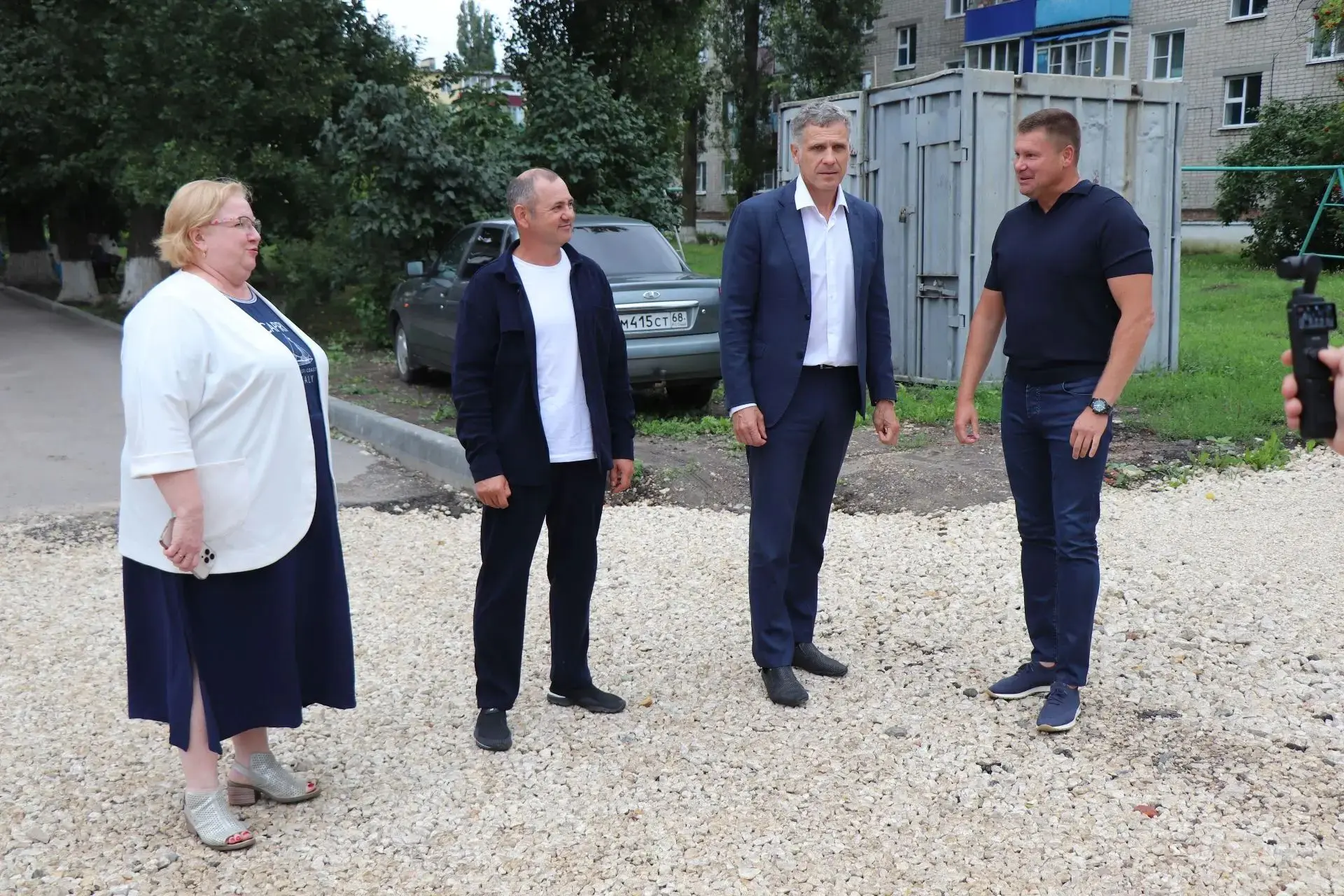 В городе Уварово продолжается  программа благоустройства дворовых территорий🔺
