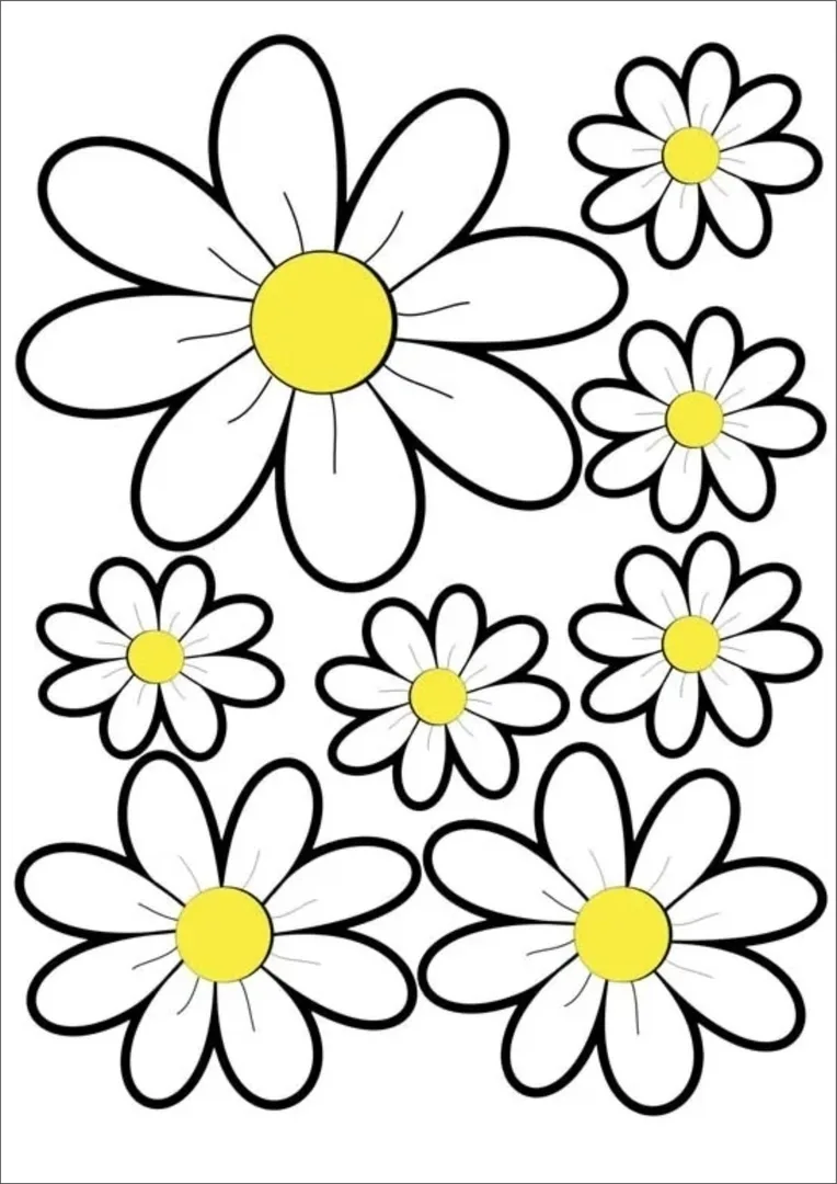 Украшаем окна на весну красивыми ромашками 🌼☀🌼 Варианты оформления окон + Шаблоны! Листайте карусель