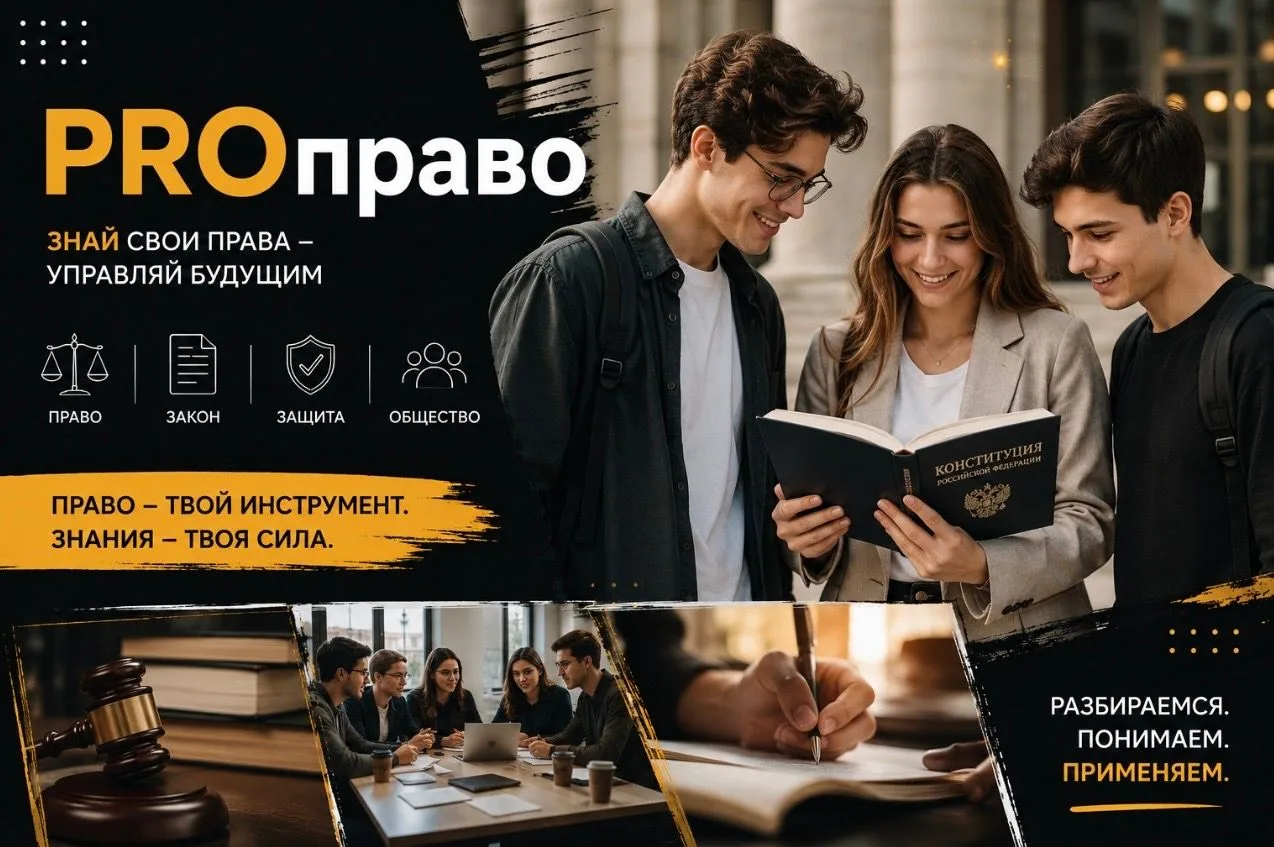 ✨ Библиотека им. Н. А. Некрасова открывает молодежный клуб «PROправо» ✨