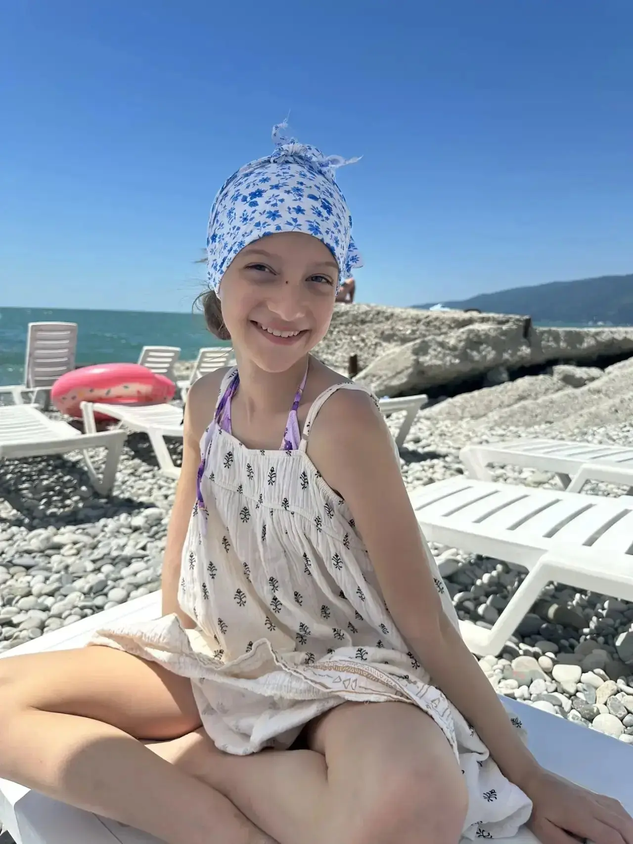 ☀🌈Солнечные каникулы!
 Баранова Ульяна, ученица 5А класса, проводит каникулы в Гаграх.☀

#образован