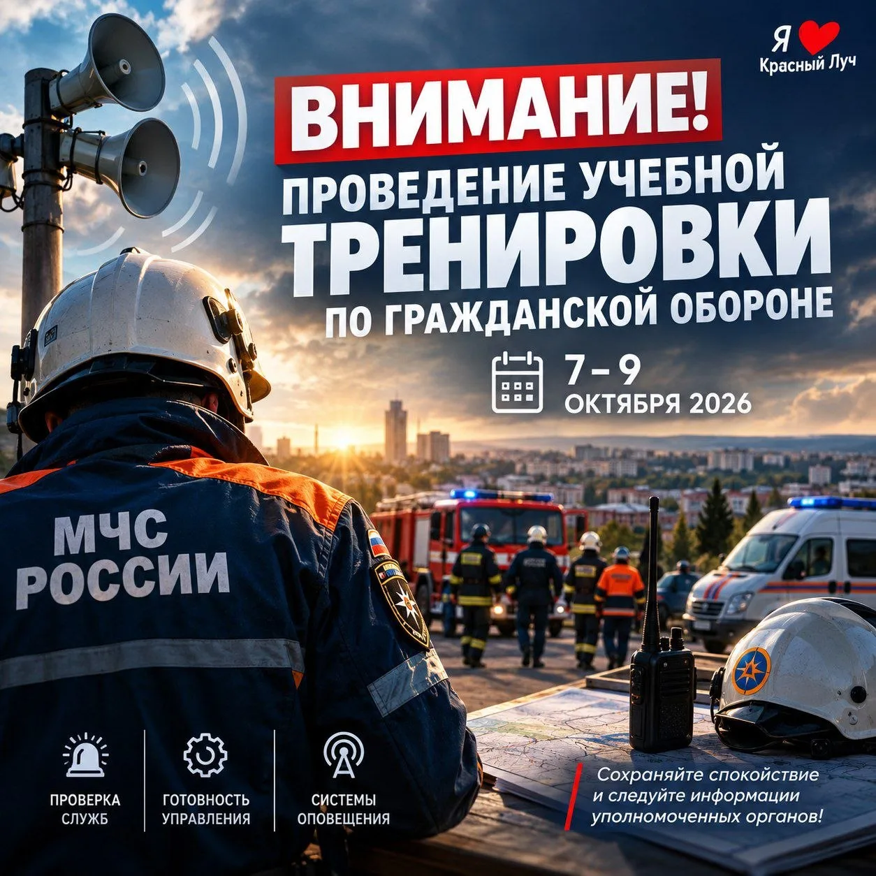 Внимание: Проведение учебной тренировки по гражданской обороне