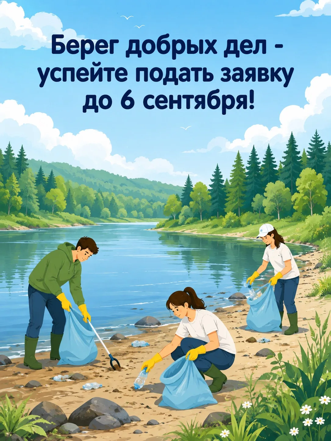💧 «БЕРЕГ ДОБРЫХ ДЕЛ»: ПРИСОЕДИНЯЙТЕСЬ К ВСЕРОССИЙСКОЙ АКЦИИ!