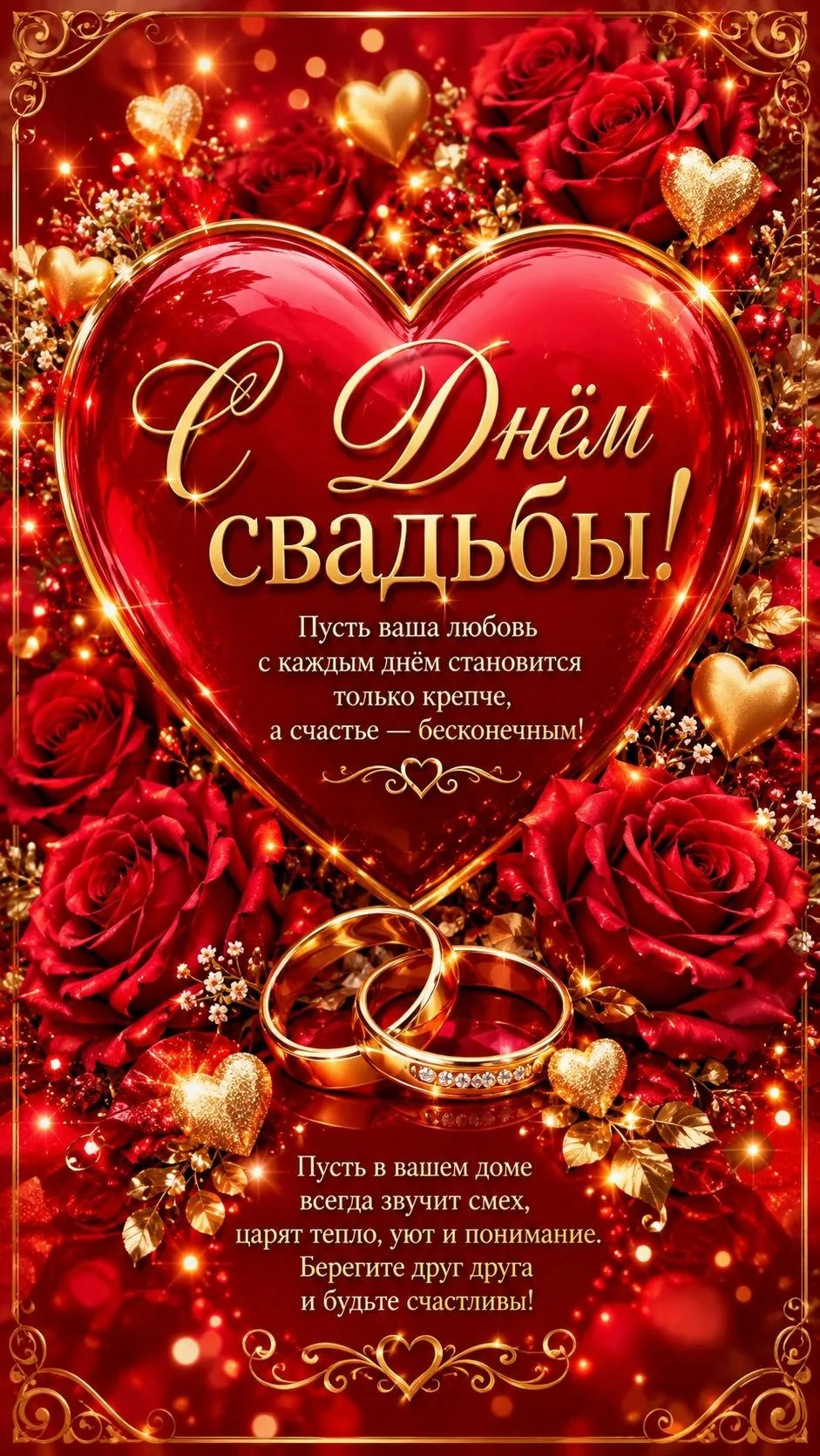 ❤️ Открытки с Днем Свадьбы