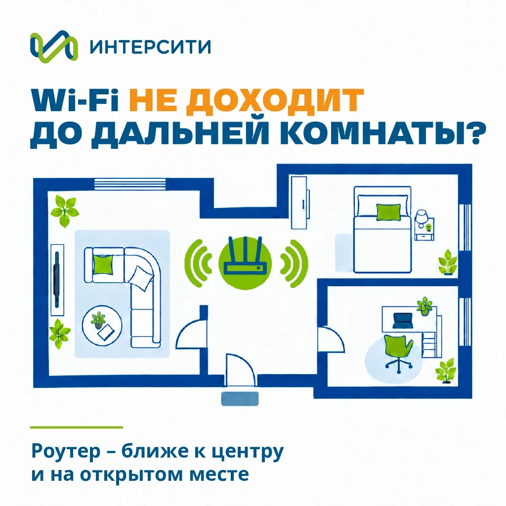 📶 Интернет есть, а в дальней комнате Wi-Fi еле ловит?