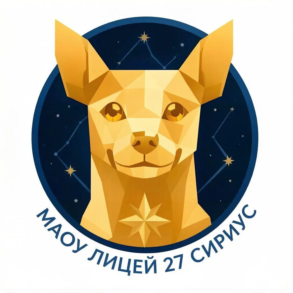 Друзья! Представляем вам эмблему лицейских классов  «Сириус» .  В этом году мы открываем два класса 