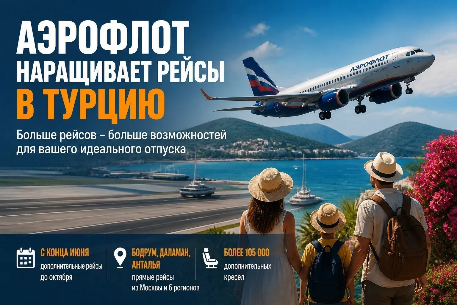 🏖️ Аэрофлот наращивает рейсы в Турцию

✈️ "Аэрофлот" объявил об увеличении числа рейсов на турецкие