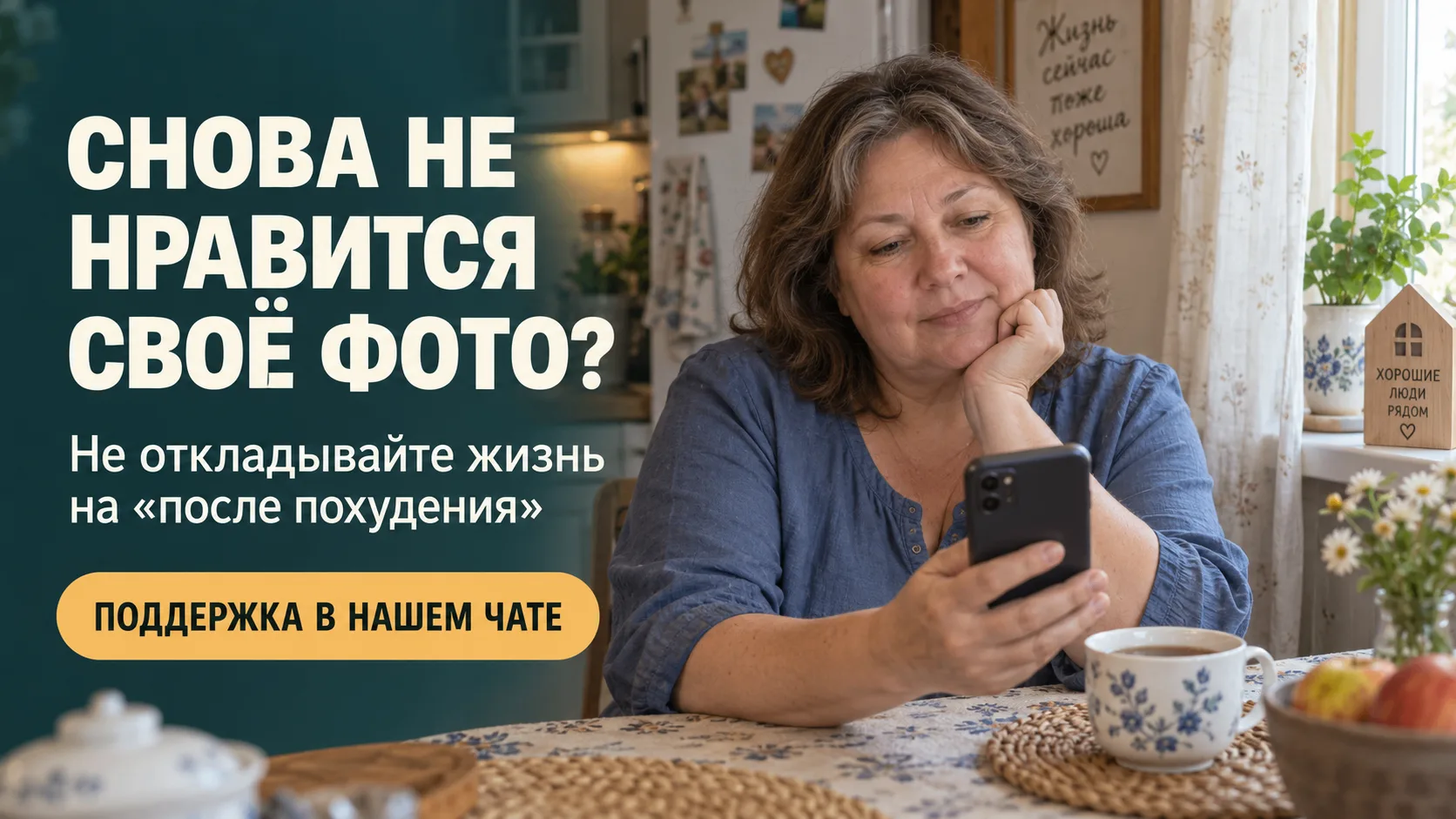 В телефоне сотни фотографий близких. А себя вы в последний раз когда снимали — без жела...