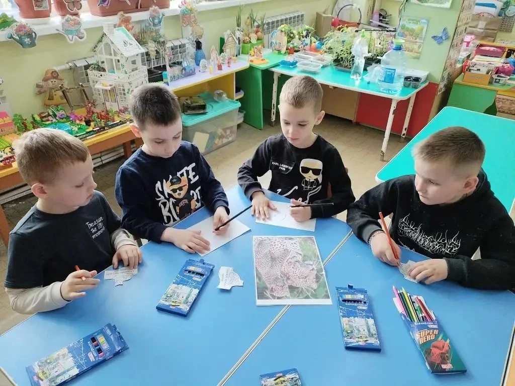 🐆 Акция «Сохраним леопарда» в подготовительной группе!  Сегодня наши ребята стали настоящими защитни
