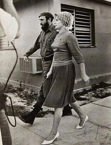Фидель Кастро и Валентина Терешкова, Куба, 1963 год.