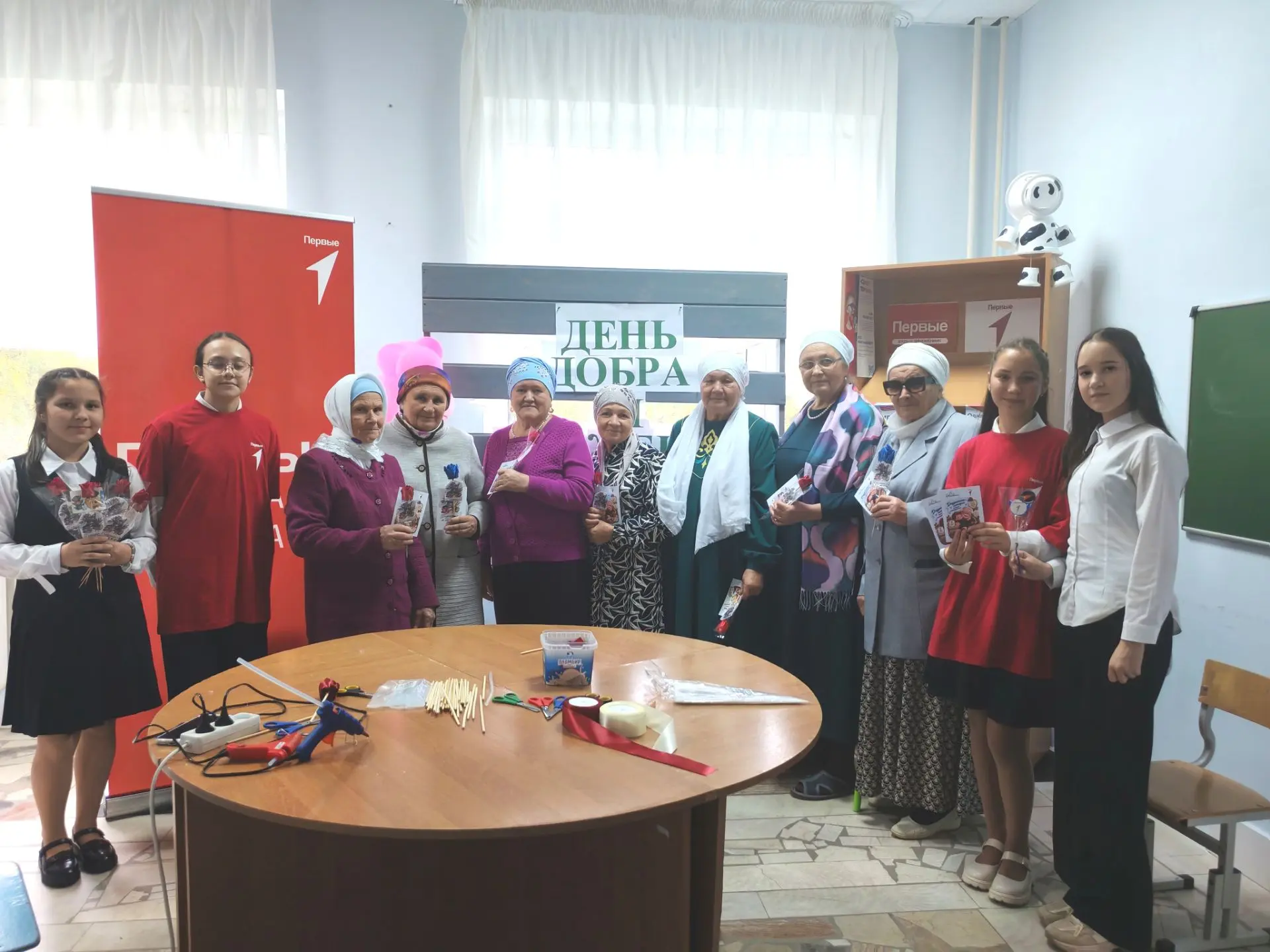 Сегодня в Старозюринской средней школе прошло праздничное мероприятие «День добра и ува...