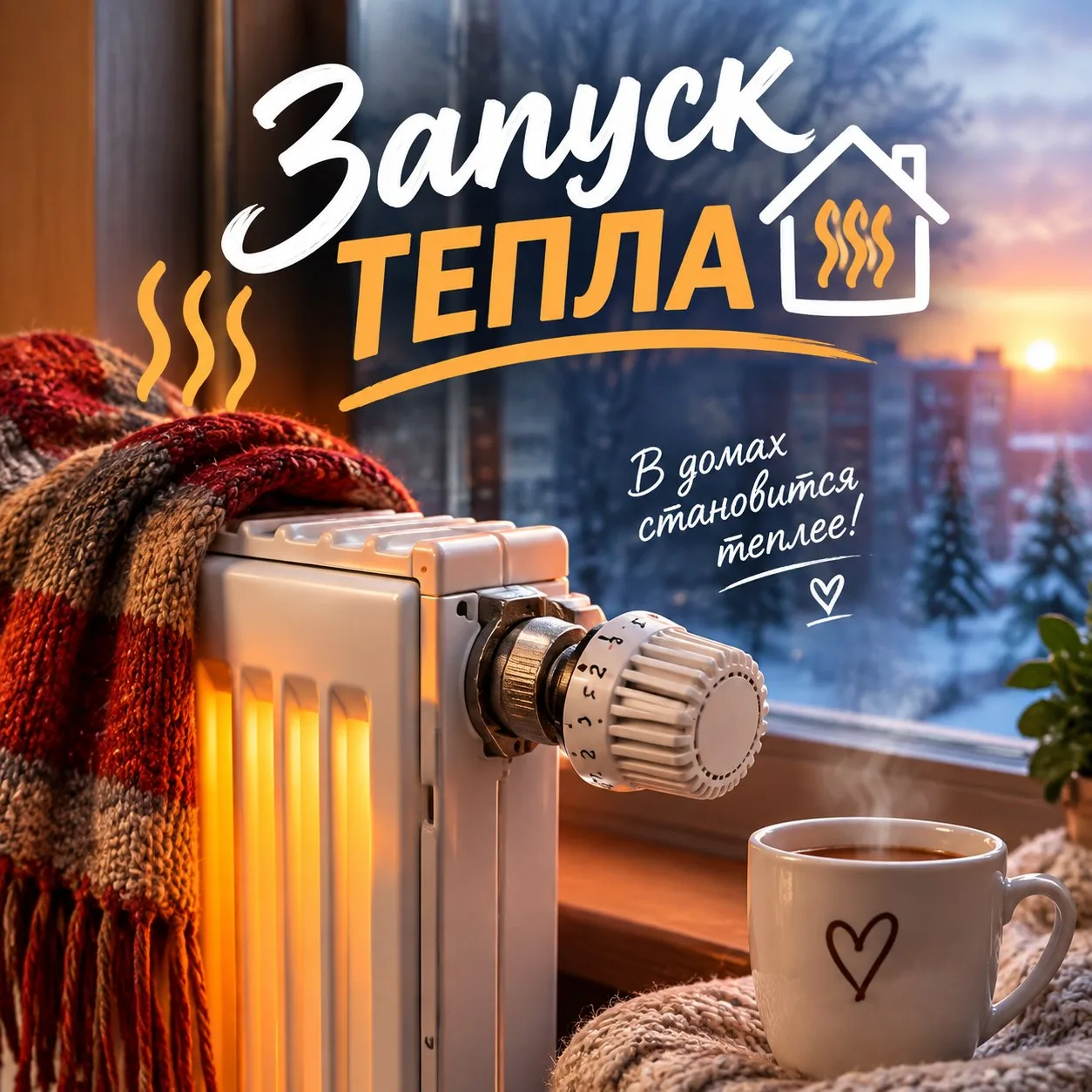 О начале пуска тепла и важная информация для жителей