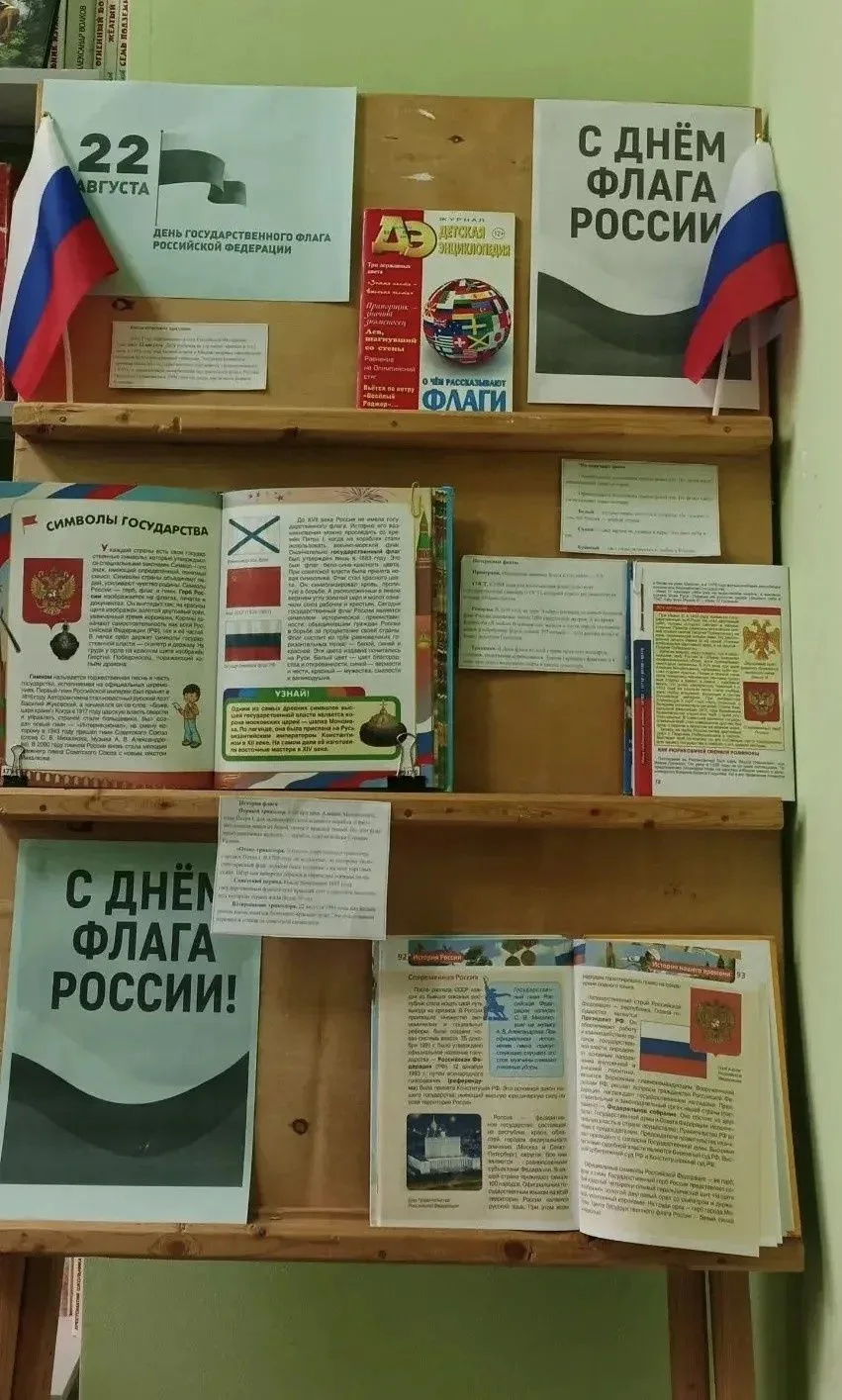 🇷🇺Выставка  ко Дню флага России!