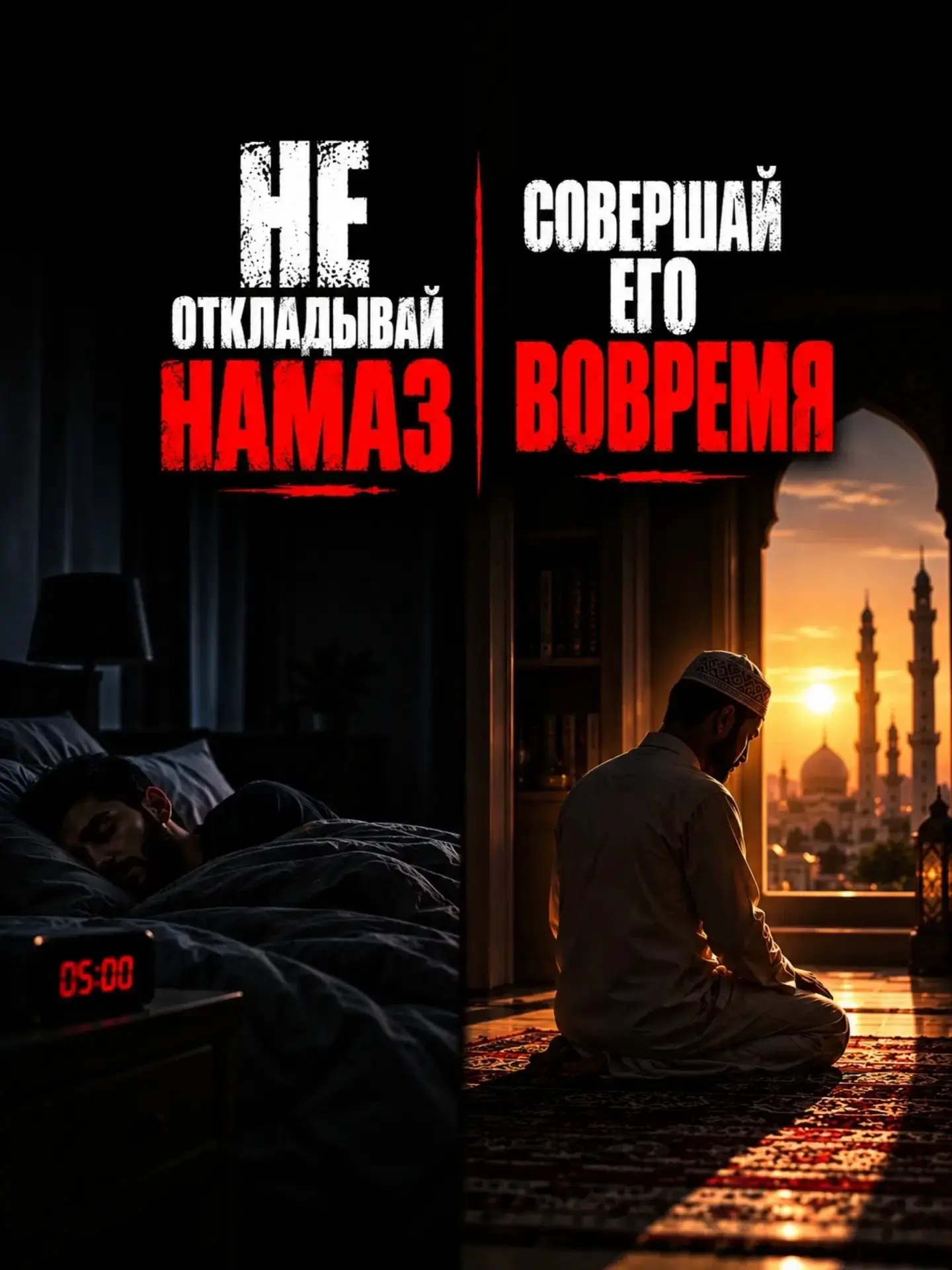 БРАТ НЕ ОТКЛАДЫВАЙ НАМАЗ РАДИ СНА!