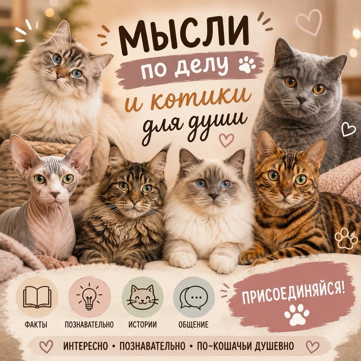 🐾 Любите котиков? Вам точно к нам!