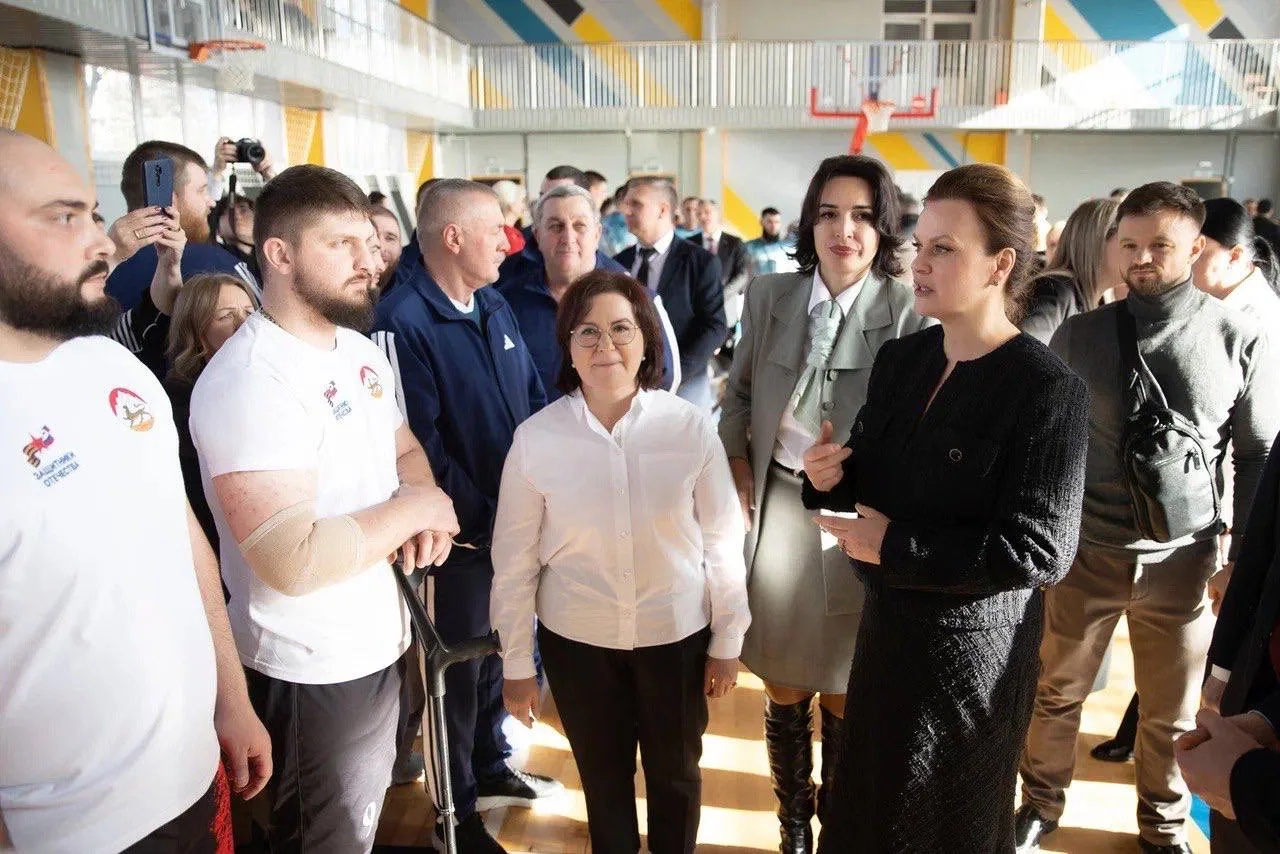 В Пятигорске встретилась с участниками спортивного мероприятия «Спорт для всех».  Более 50 ветеранов