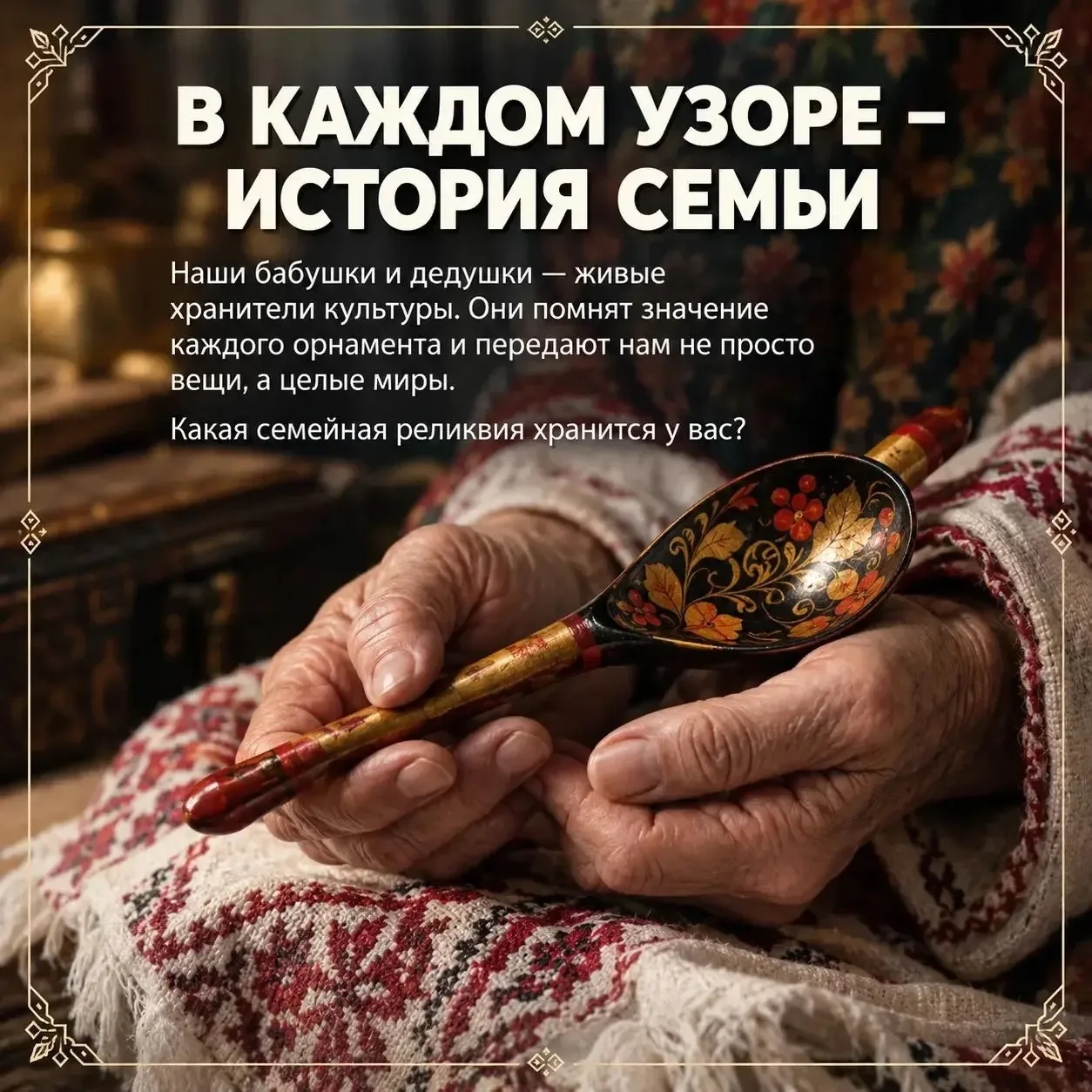 В Год единства народов России и в день, когда мы чествуем наше старшее поколение, погов...