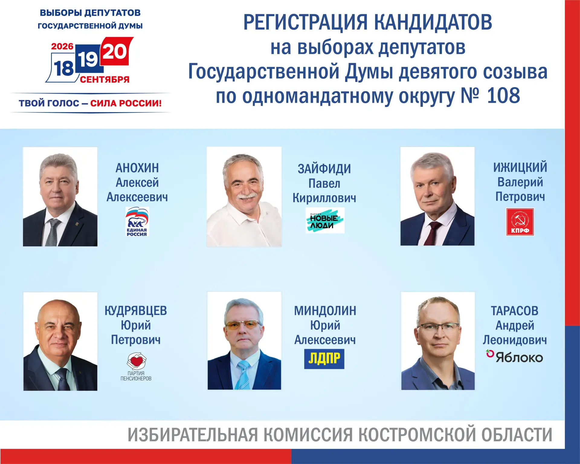 ✅ Документы Тарасова Андрея Леонидовича, выдвинутого политической партией «ЯБЛОКО» для участия в выб
