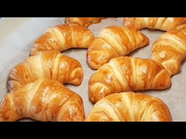 булочка краусан 🥐 КРУАССАНЫ КАК ПУХ ВОЗДУШНО+СЛОИСТАЯ