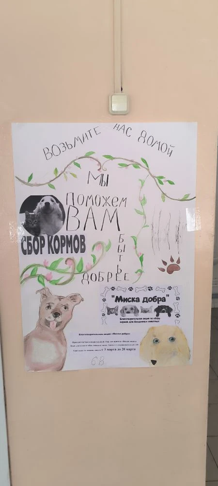 Благотворительная акция по сбору корма для животных "Миска добра"  🐕🐱🐶  Дорогие друзья!  Приглашаем 