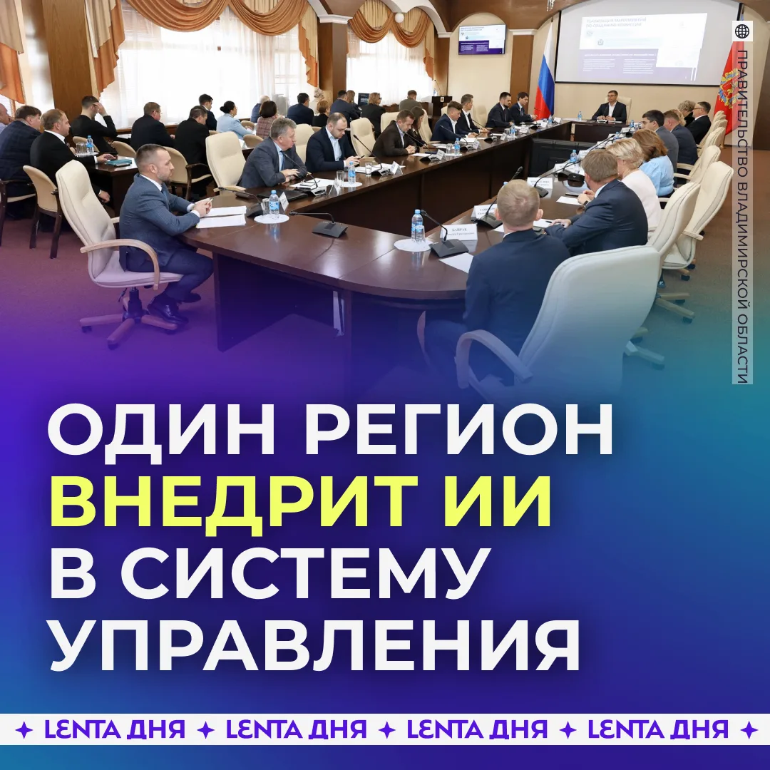 🤖 Электронный разум хотят создать для управления Владимирской областью.