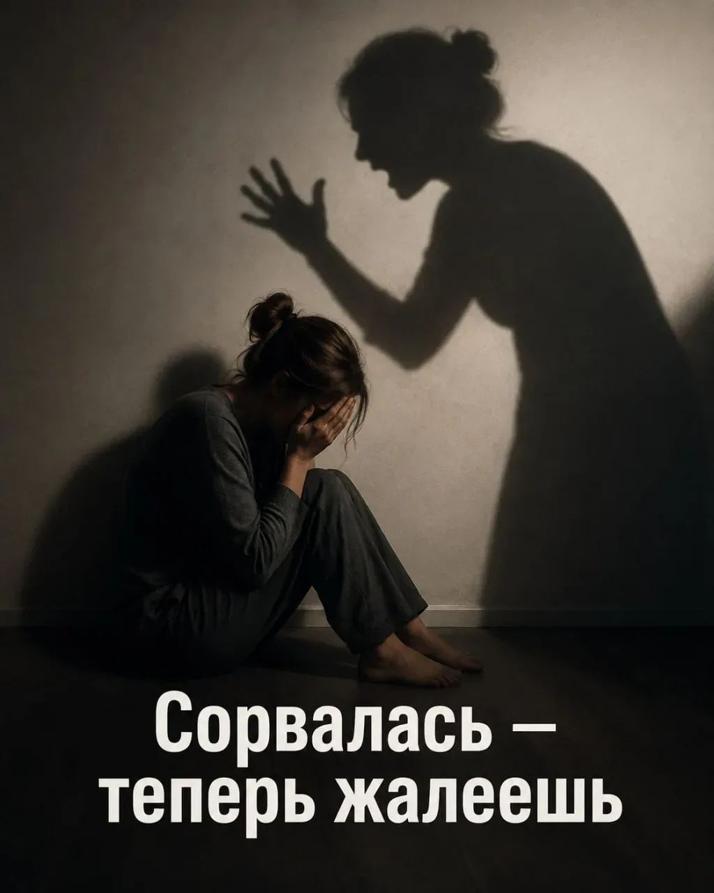Ты снова сорвалась на ребёнка.