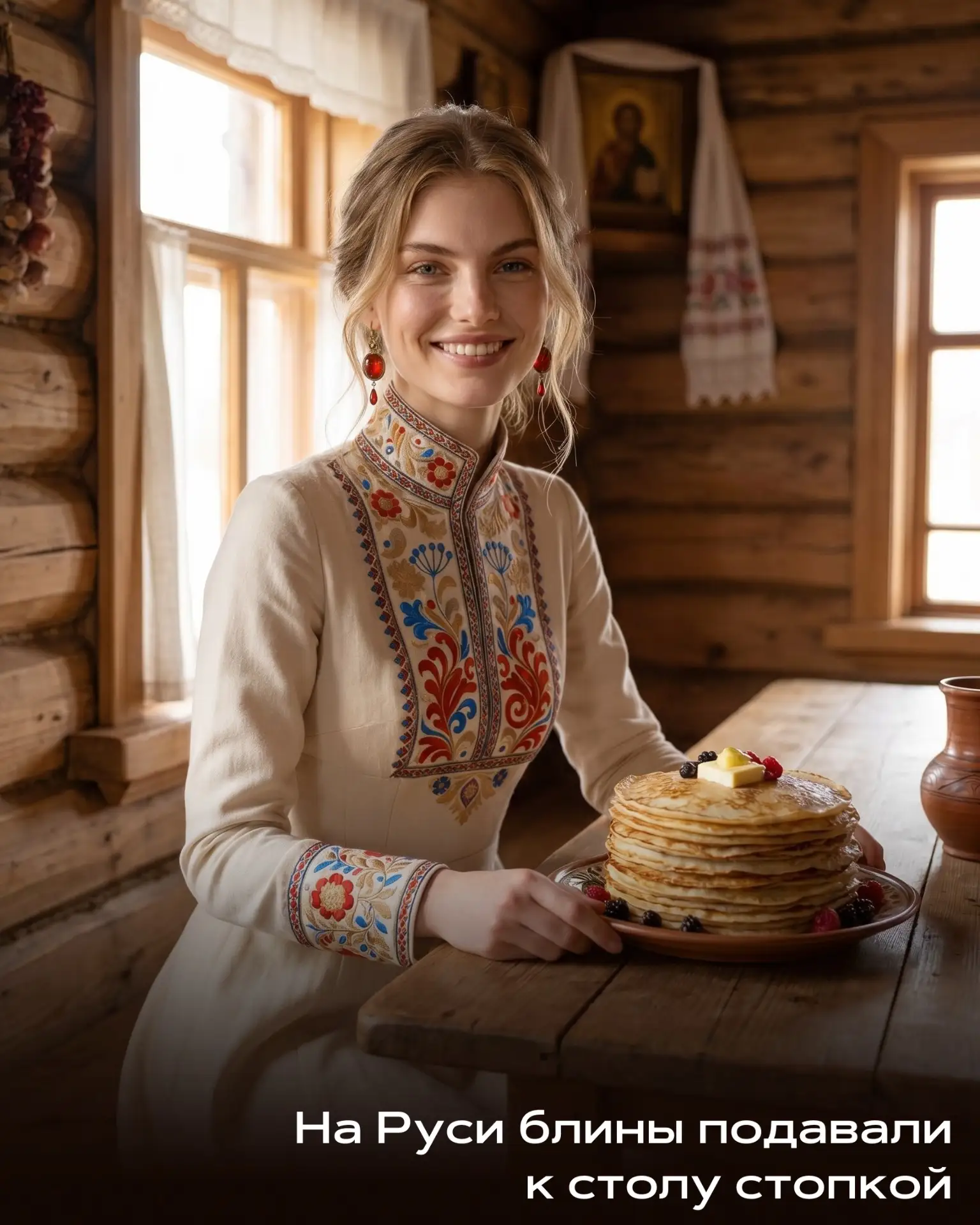 🤗 Сядь рядышком — кое-что расскажу…

Почему на Руси блины всегда складывали именно стопкой? 🥞 

Не