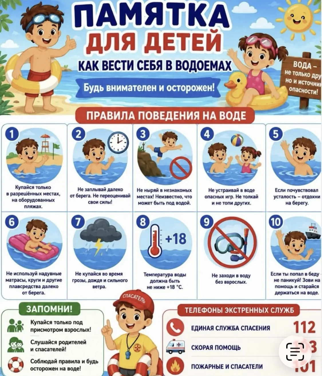 🌞Лето — пора каникул, загородных поездок и долгих прогулок. Дети с радостью проводят в...