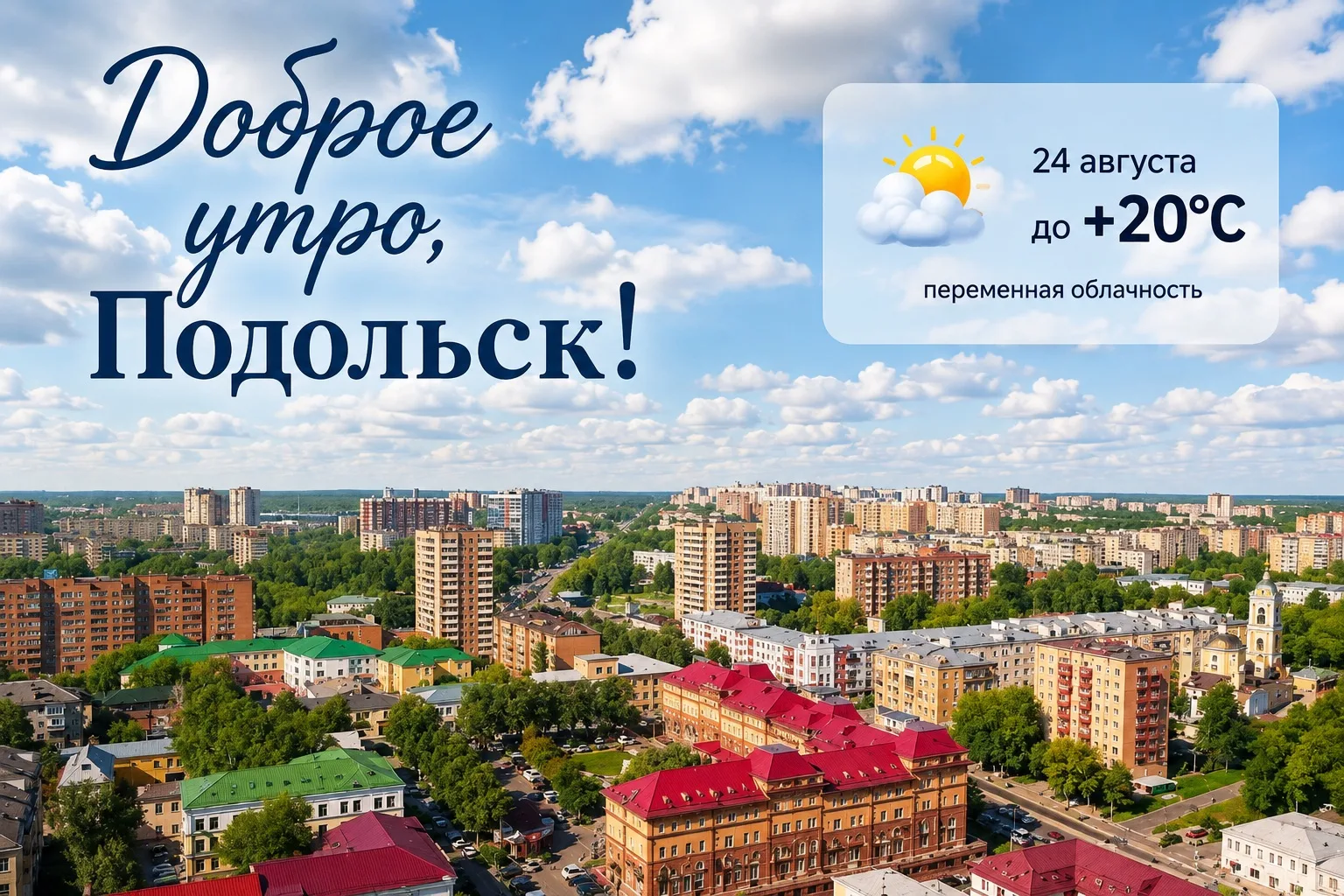 Доброе утро, Подольск! ☀️