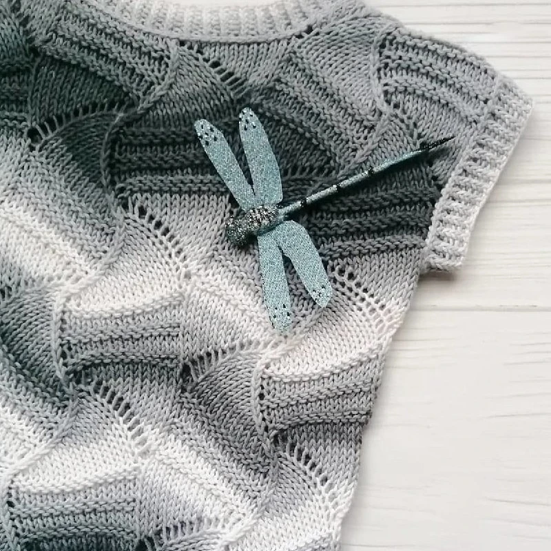 🧶 Блуза спицами. Схема.