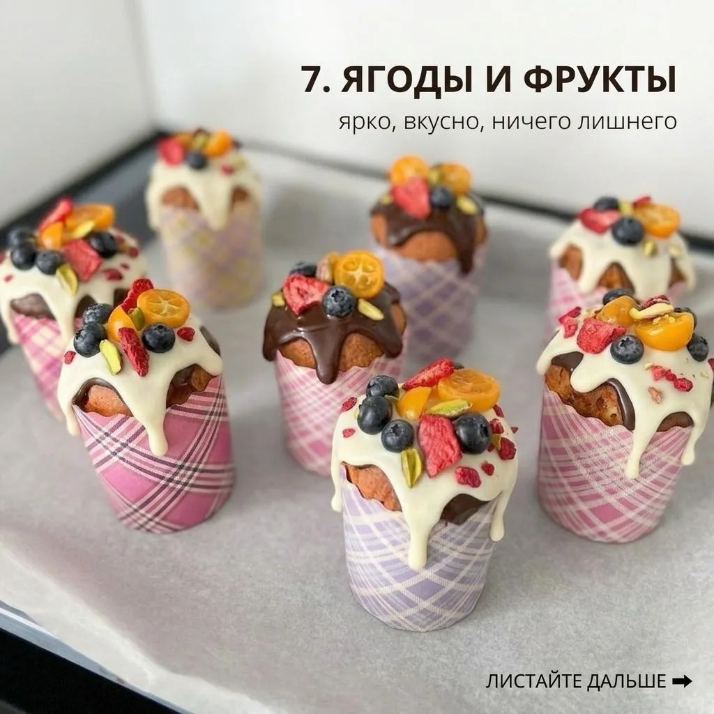 🥚Как украсить куличи на Пасху: еще 7 способов   (это вторая часть, первая – была выше)  *️⃣Сушки и б