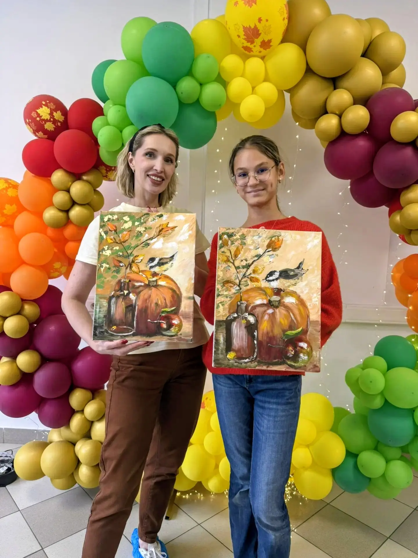 🎨 В выходные у нас прошли занятия по живописи!