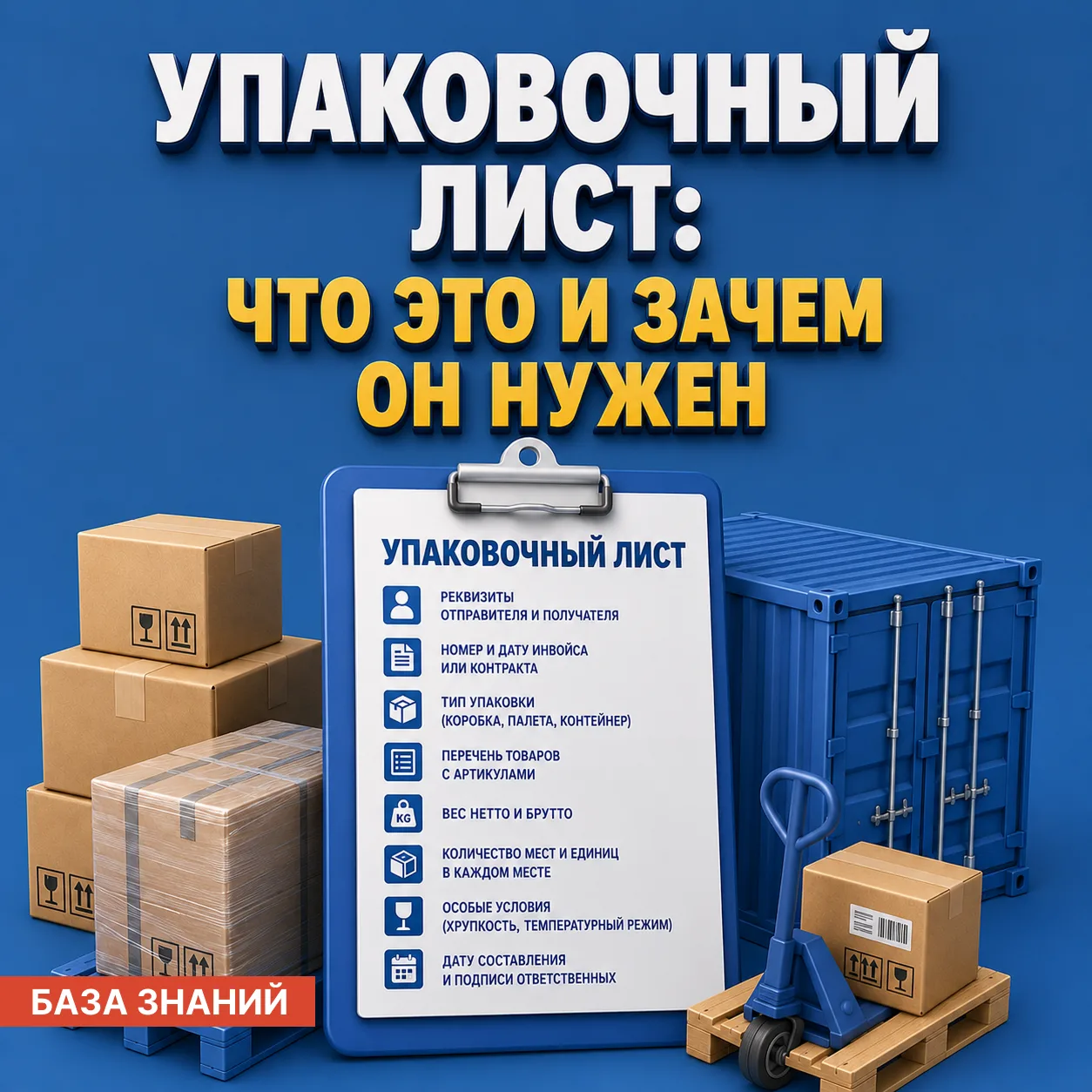 Вслед за инвойсом разбираем, что такое упаковочный лист и зачем он нужен
