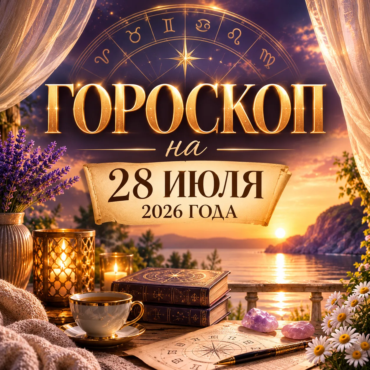🌿✨ ГОРОСКОП НА 28 ИЮЛЯ 2026 ГОДА ✨🌿

Вторник пройдёт под знаком практичности, терпения и разумных 