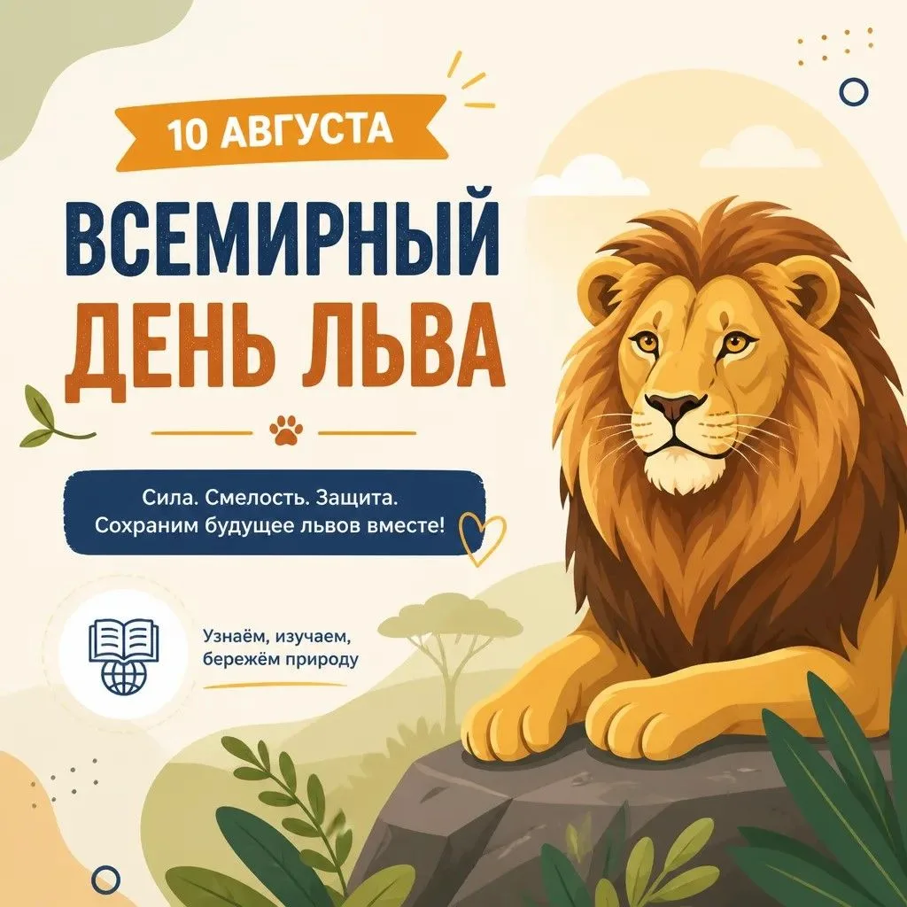 🔹Всемирный день льва
