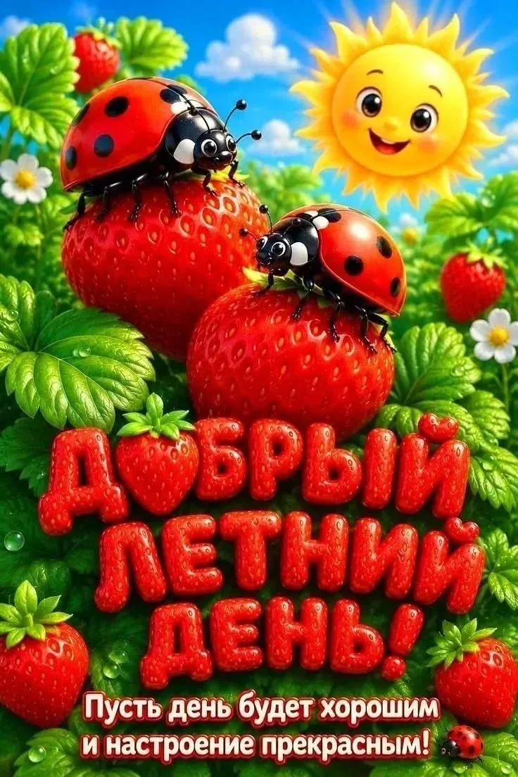 С добрым летним жарким днём ☀️