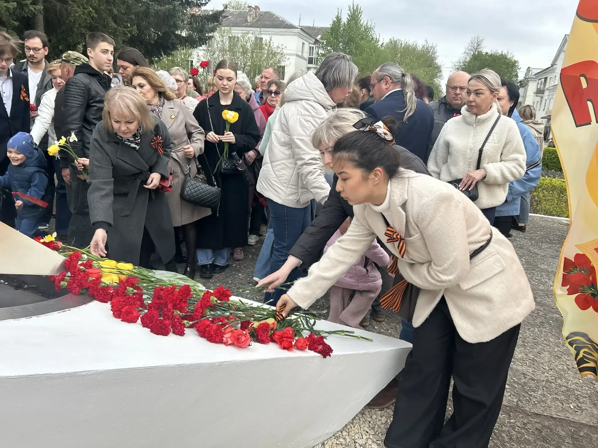 Сегодня  сотрудники, воспитанники и их родители приняли участие в митинге, посвящённом 81-й годовщин