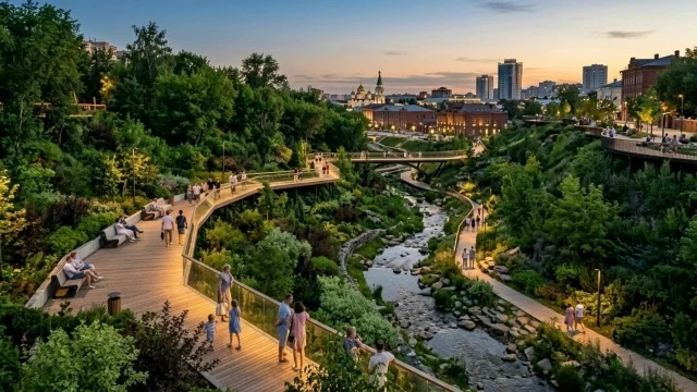 🌳 Городищенский лог в Тюмени превратится в современное общественное пространство.