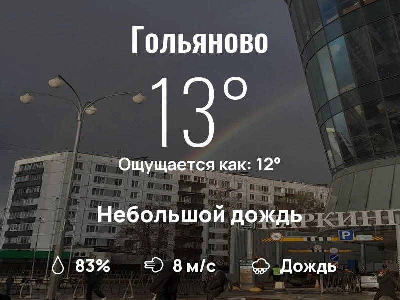 Что с погодой в Гольяново?