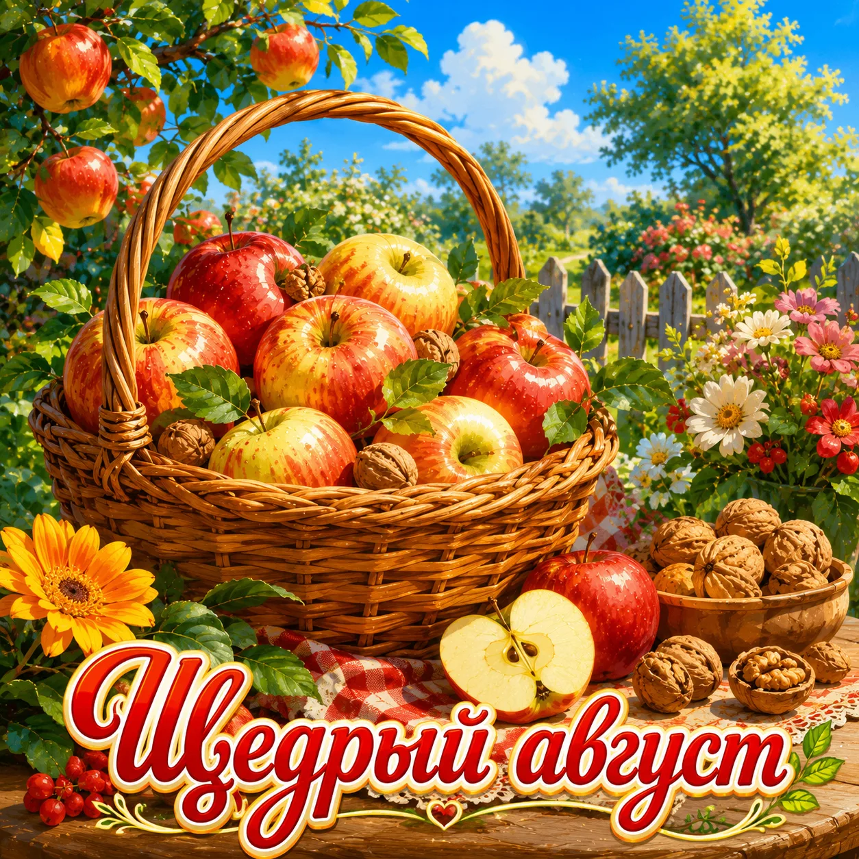 🍎 Щедрый август — время урожая.