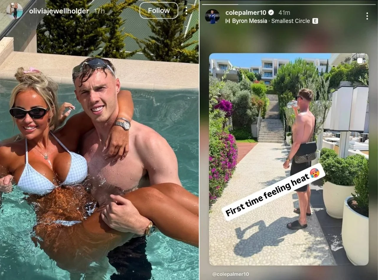 Коул Палмер поделился свежими фотографиями из отпуска ☀️